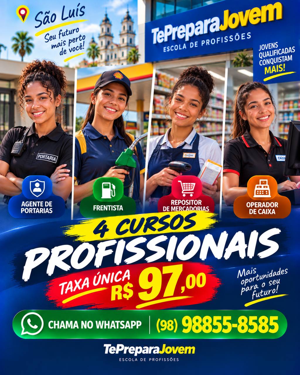 4 Cursos por 97,00